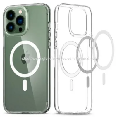 Clear Wireless Charging Phone Case TPC and PC Clear Magnetic Phone Case for Phone Hot Sales