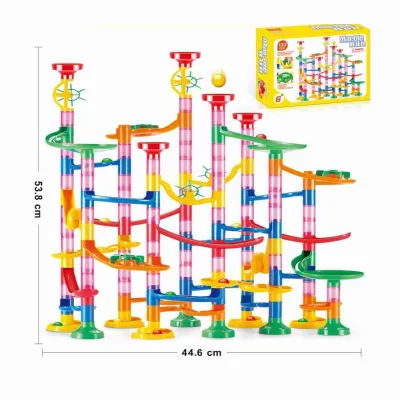 133pcs Intelligent Marble Run Balls Track Educational Kids Toys Big Marble Run Building Blocks Toy