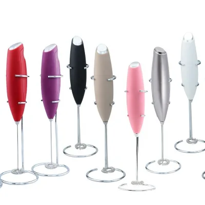 Best Handheld Automatic Battery Powered Stainless Steel Mini Electric Milk Frother for Coffee