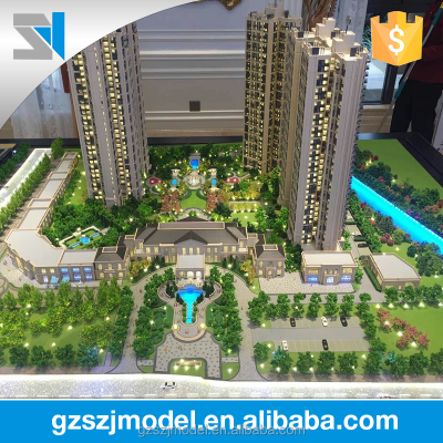 Fine cut architectural scale models building figures