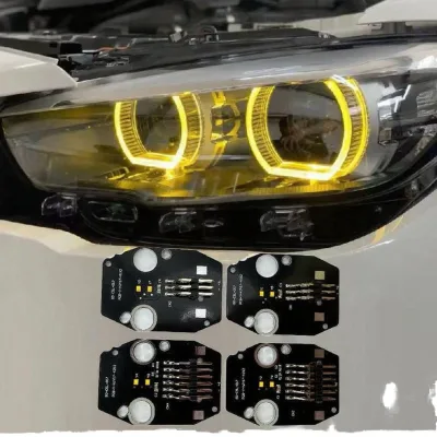 Hongy Yellow LED Angel Eye Daytime Running Light DRL Module for 2015-2019 1 Series F20 F21 M135 M140 125 120 118