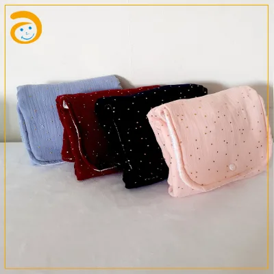 Toweling and Muslin Combined Super Soft 100% Cotton Foldable Changing Pat Baby