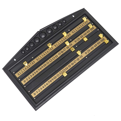 Plastic Snooker Scoreboard Display Panel Billiard Scoreboard Recorder Accessories