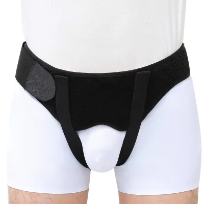 Custom Healthcare Inguinal Hernia Belt Fixed Hernia Belt Adjustable and Detachable Pressure Pad