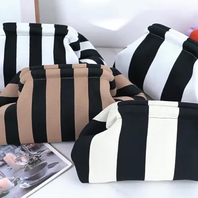 Dumpling Bag Clutch Purse for Women Colorblock Cloud Bag Clutch Handbags Casual Crochet Bag Evening Small Purse