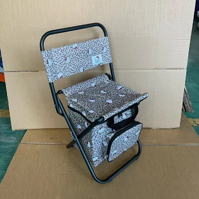 Customize 3 in 1 Cooler Chair Different Printed Patterns Folding Table and Chairs with Cooler Bag