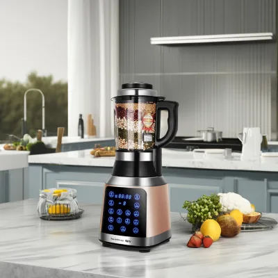 Geming Heavy Duty Commercial Blender with DC Motors Stainless Steel Mixing Bowl Manual Power Source for Kitchen Use
