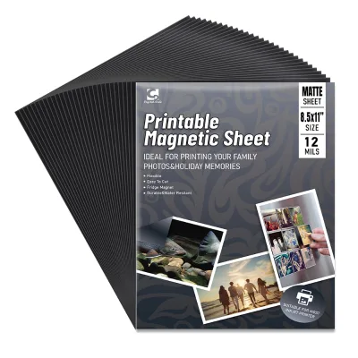 Custom Crystal Code Printable Magnetic Paper Magnetic Sheets With Adhesive Backing Flexible Magnet