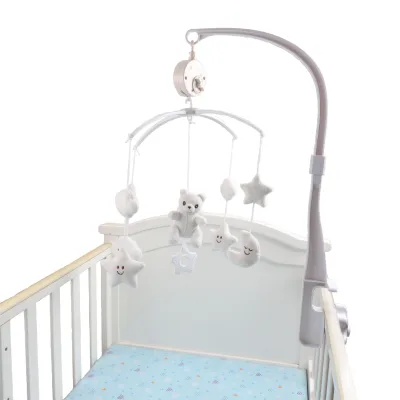 Soothing the Baby's Emotions Baby Hanging Rattle Toys Baby Bed Toys with Music Bedside Bell Best Gift for Newborn 0-18 Month