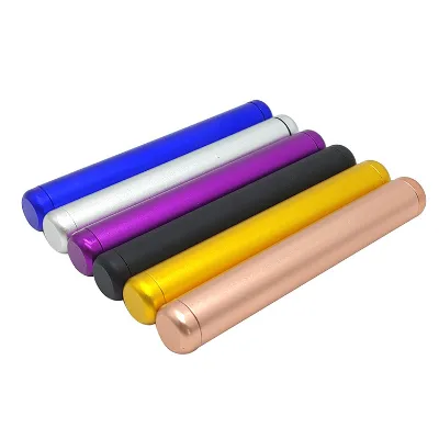 Aluminum Alloy Small Cigar Tube with Silicone Sealed New Metal Storage Accessory