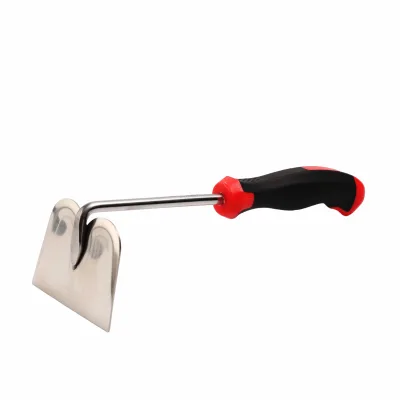 Stainless Steel Metal Head Hand Hoe for Garden Soil Loosening Weeding Digging Work Gardening Hand Tool Set