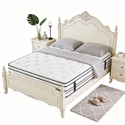 Customisable Hybrid Mattress for Hotel Use Medium Removable Cover Foldable Cooling Thick Bed for Comfort for Dormitory Beds