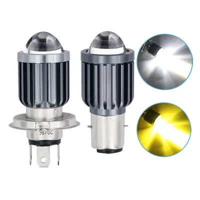Wholesale Faros Led Para Moto Super Bright Led Motorbike Headlight Dual Color High Low Beam H4 H6 Led Motorcycle Headlight