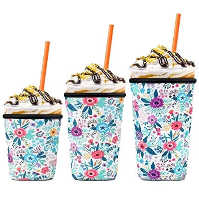 Reusable Waterproof Insulated Neoprene Drink Cup Holder Customized Coffee Sleeve for Outdoor Activities