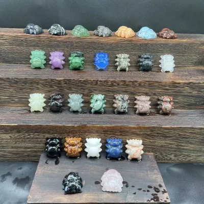 Wholesale Funny Stuff Araneid 3cm Crystal Spider Crystal Healing Craft Carvings Unique Family Gifts