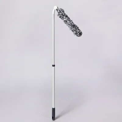 Bendable Microfiber Dust Brush with Telescopic Rod Fluffy Duster for Cleaning High Picture Frame Effective Dust Catcher