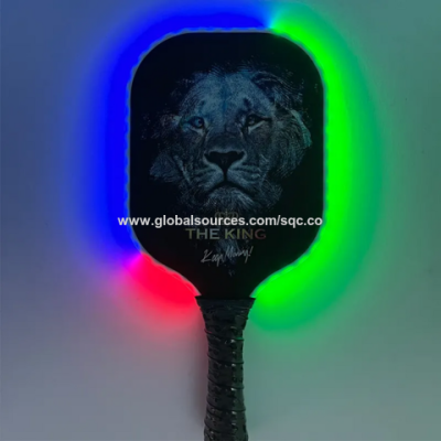 Professional pickleball paddle factory logo custom USAPA patent LED carbon fiber pickleball racket outdoor games