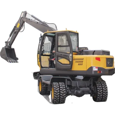 6.6 Ton New Safe Multi-functional Wheel Excavator Load-bearing Wheels High Quality Breaker Excavator with Farm Use Wheel Digger