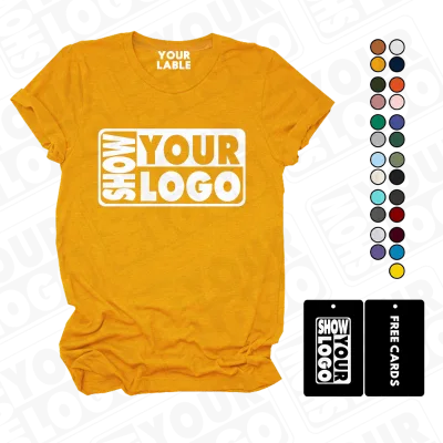 CB053-YF3801 Casual Knitted Lady Streetwear T-shirts Customizable Logo High Quality Cotton Polyester Women's T-Shirt