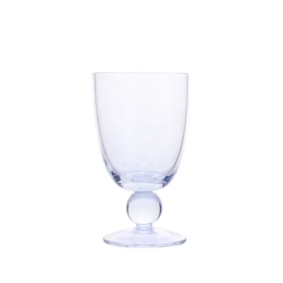 Handmade crystal ball stem cocktail glass water goblet