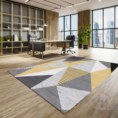 Chinese Factory Tapis Faux Wool Cheap Non-slip Water Resistant Mat Carpet and Rug