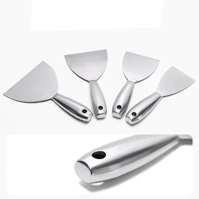 Stainless Steel Eco-Friendly Wide Head Putty Knife Home Kitchen Wall Scraper Flexible Hammer End Drywall