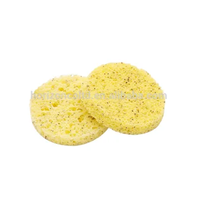 Wholesale Makeup Powder Puff Special Sponge Compressed Facial Cleansing Yellow Sponges for Beauty Sponge Blender Cleaning
