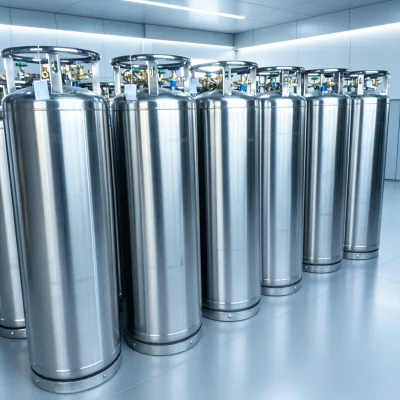 LArge Gas Storage Capacity Cryogenic Container Horizontal 410L LCO2 Cryogenic Storage Tank for Medical Application