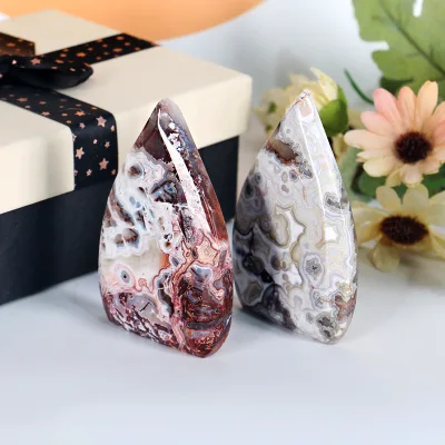 High Quality Natural Polished Quartz Flame Shape Gemstone Crystal Mexican Flame Shaped for Decoration