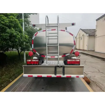 Stainless Steel 5m3 Milk Truck 4x2 Fuel Transport Vehicle with Engine and Motor for Carrier