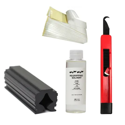 Golf Regripping Tool Kit With Rubber Regrip Vise Clamp