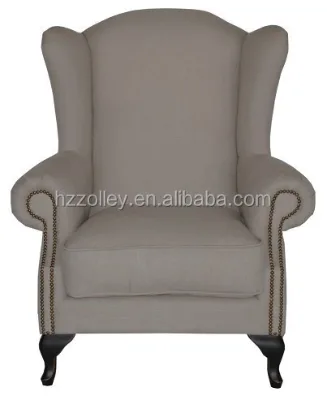 Antique home furniture classical chair high backed upholstered leisure chairs