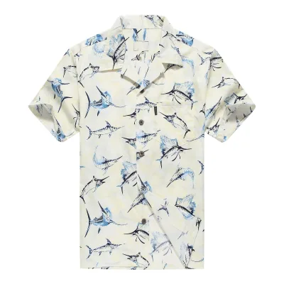 Wholesale Fishing T-shirt Custom LOGO Printed Wrinkle Resistant Men's Short Sleeved Fishing Shirt