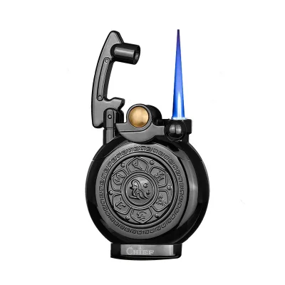 2023 Fashion Gas Lighter Engraved Classic Turntable Automatic Ignition Retro Cigarette Lighters