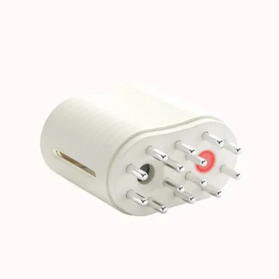 Anti Hair Loss Red Light Therapy Infrared RF EMS Vibration Scalp Massage Brush Electric Hair Growth Oil Applicator Comb