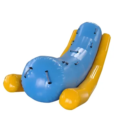 Customized Wholesale Sports Toys Inflatable Water Seesaw Kids Rocker Floating Inflatable Water Banana Seesaw