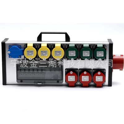 9-way Distribution Box Power Box Stage Performance Lighting Sound Portable 63A Into 1 Minute 9*16A Ningbo