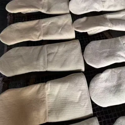 500 Degree Kelvar Two Finger Protective Mittens 36CM Length for Aluminum Extrusion Die and Hot Material Handling