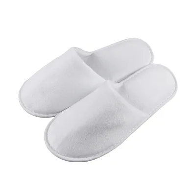 Plain White Hotel slippers Close Toe Custom logo Slipper