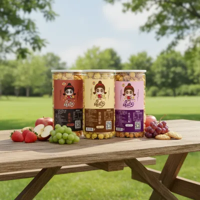 HALAL 150g Ready to Eat Popcorn Snack Bottled Barrel Packaging Multiple Flavors Wholesale Supplier