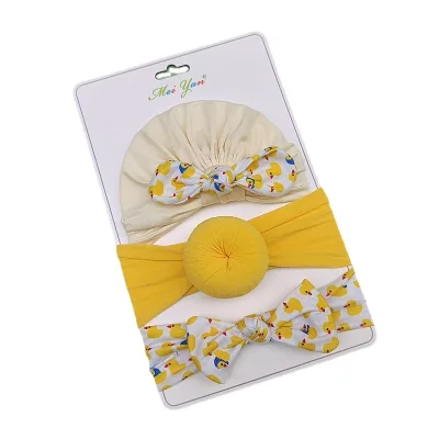 3Pcs/Set Solid Color Soft Nylon Elastic Baby Headband Bows Knotted Newborn Baby Girl Headbands Hair Accessories Girls