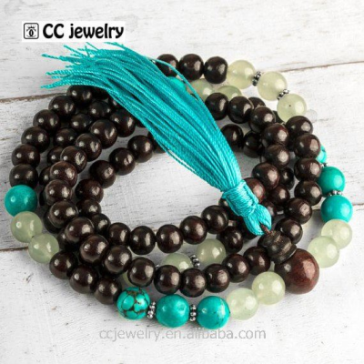 Fashion Jewelry Rosary Bead Chain Necklace Tibetan Amulet Pendants Tibet Mala Necklace