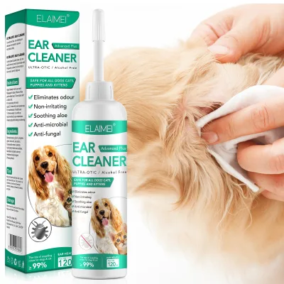 Natural Pets Dog Ear Cleaner Pet Care Product Reduce Bacteria Ear Mites