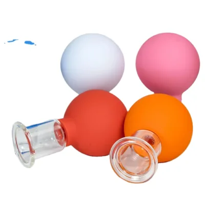 Silicone Anti-Cellulite Massage Cup with Suction Vacuum Feature for Face Application