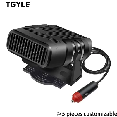 Portable 12V/24V 120W ABS Car Heater Two-Speed Fan 3-Inch Blade Low Windshield Defroster Anti-Fog Quiet Operation