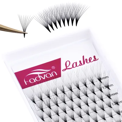 China Supplier Lightweight Mega Faux Mink Lashes 3D 4D 6D 10D 14D Natural Long Wholesale Vendor Premade Fans Volume Lashes
