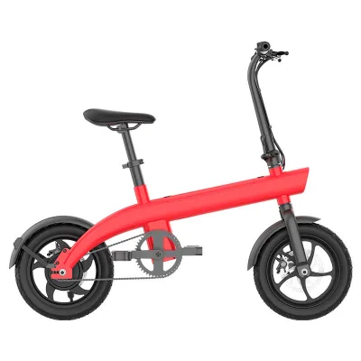 Ladies 14" Foldable Electric Scooter 250W 36V EBike Power Lithium Battery Smart Sensor Aluminum Fat Tire Electronic Folding