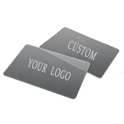 Factory Direct Sales Magnetic PVC Embossed Visiting Card with NFC Tag and LED Light Custom Wood Holder Case