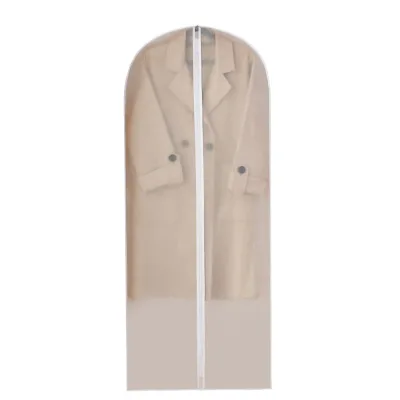 Transparent Hanging Suit Dust Bag for Clothes Storage Waterproof Moisture-Proof Coat Cover Visible Washable Household Use