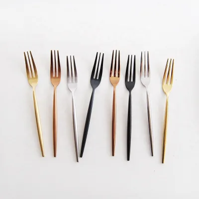 18/10 Stainless Steel Metal Dessert Cake Fruit Fork Set